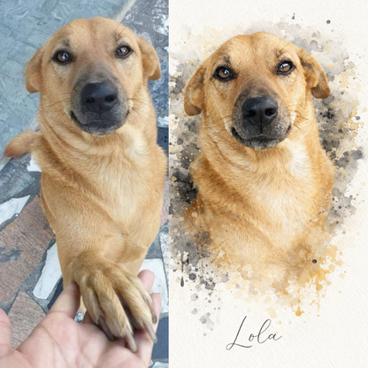 Retratos digitais de animais de estimação a partir de fotos